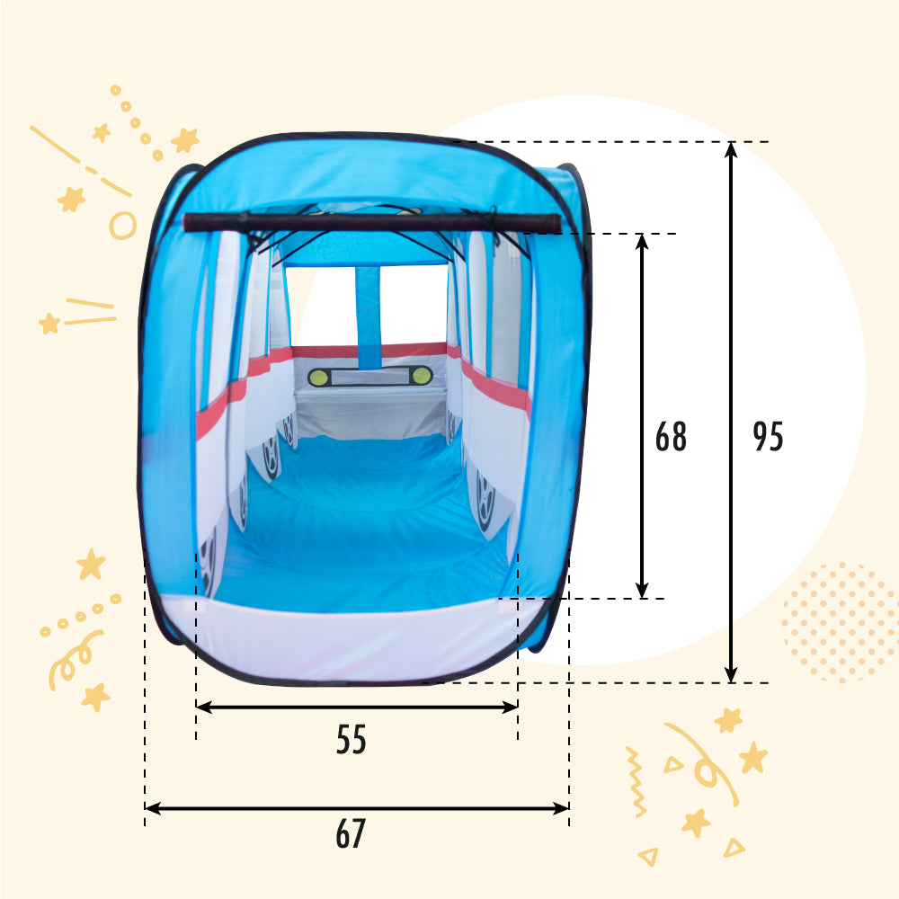 【アウトレット品】キッズテント スーパーBIGトレイン 電車テント
