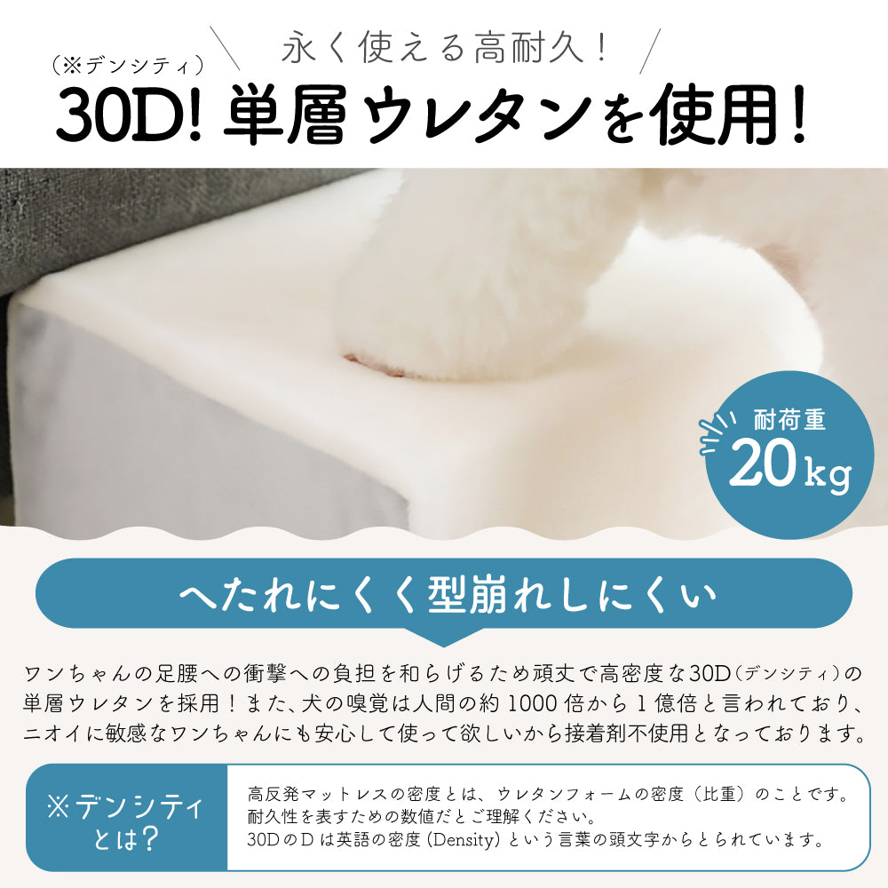 ドッグステップ 2段 ペット ステップ 犬 階段 犬用ステップ ペットスロープ えるだん