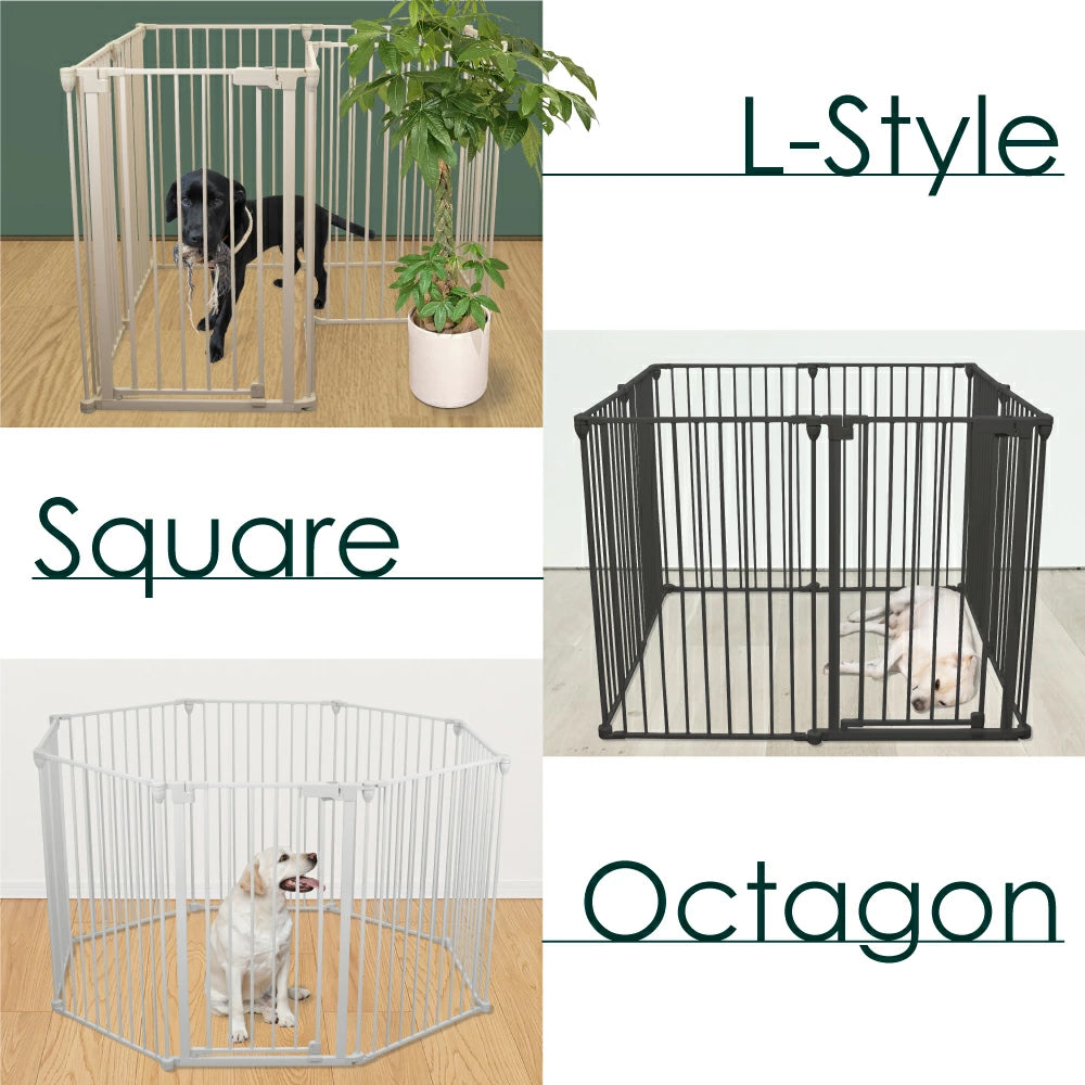 ペットケージ 【高さ92cm 大型犬対応バージョン】 DOGSAFE8L パネル8枚セット