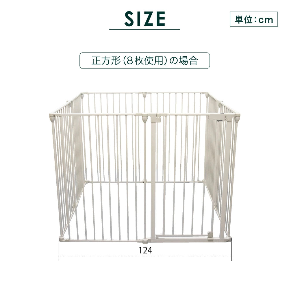 ペットケージ 【高さ92cm 大型犬対応バージョン】 DOGSAFE8L パネル8枚セット