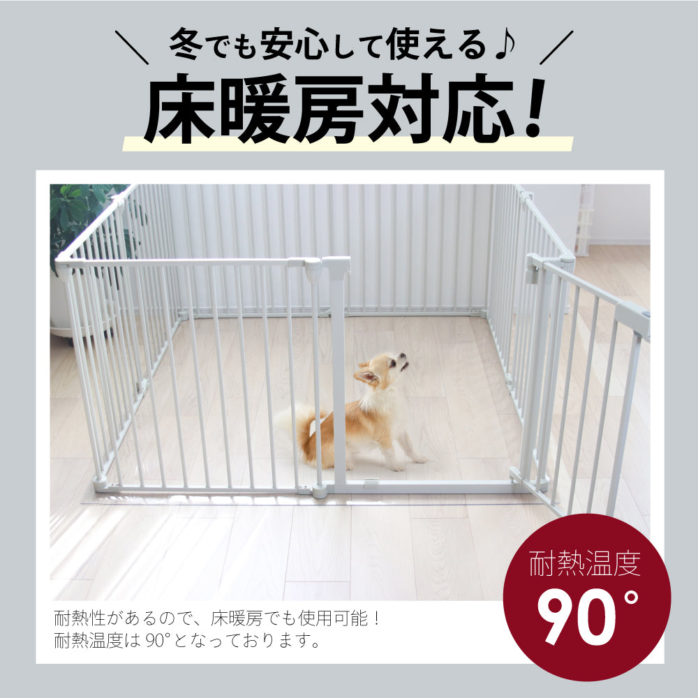 【ペットサークル DOGSAFE8専用】PVCクリアマット ペットマット 犬 ケージ マット ペットケージ ペットゲージ ペット 防水 フロアマット