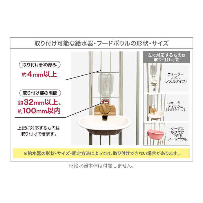 ペットケージ DOGSAFE8 or 6 専用 給水器対応パネル 増設パネル カスタムパーツ