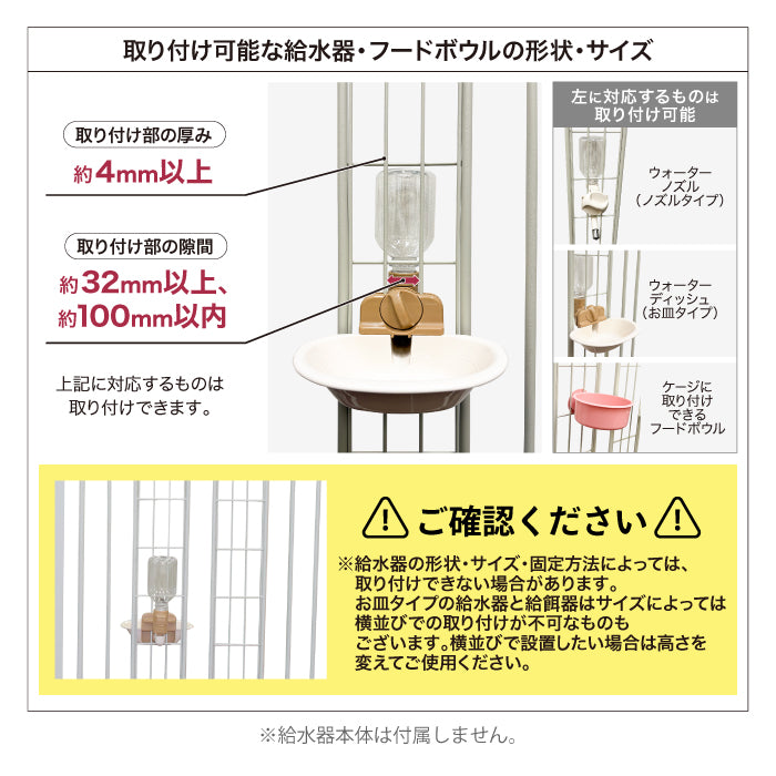 ペットケージ DOGSAFE8 L 専用 給水器対応パネル 増設パネル カスタムパーツ 小型犬 中型犬 大型犬