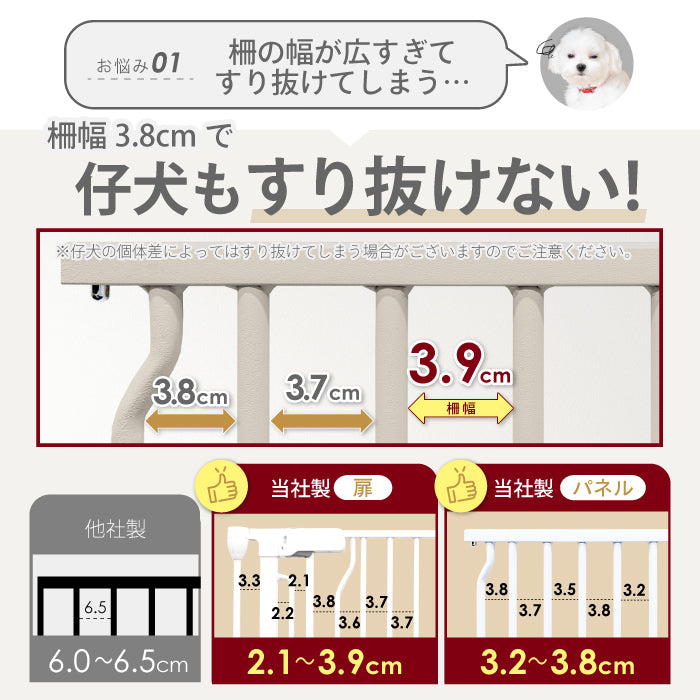 【給水器対応タイプ新登場！ 2年保証！】ペットサークル 犬 ケージ 【脱走できない大改良】サークル ゲージ ペットケージ 犬用 ペットゲージ ごくせま ペットフェンス 【8枚セット】給水機 給水器 脱走防止 うさぎ ドッグケージ ドッグサークル シンプルモダン 小型犬