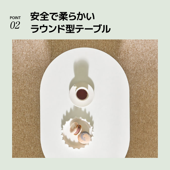 roomnhome 折りたたみテーブル テーブル 折りたたみ ローテーブル オリーブ 韓国インテリア 韓国家具 折れ脚 軽い 60cm幅 72cm幅 800cm幅 楕円 テーブル コンパクト インテリア カワイイ シンプル 折り畳み スチール脚 センターテーブル  [3サイズ3色]
