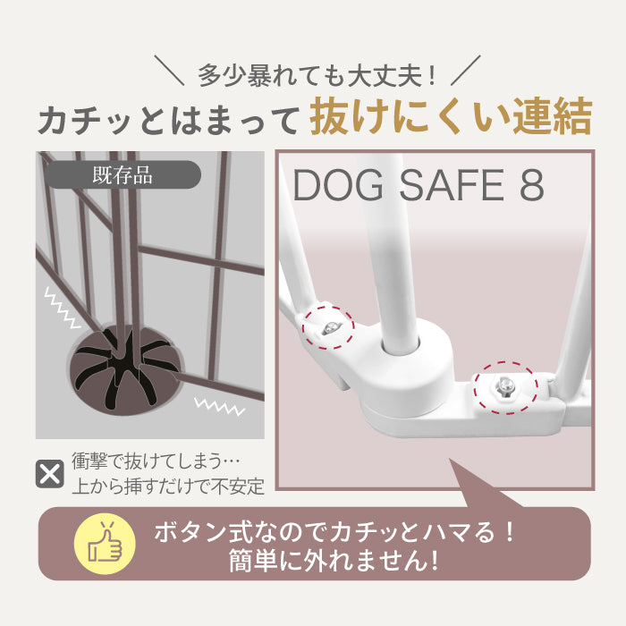 ペットケージ 【徹底対策版】 DOGSAFE8 パネル8枚セット