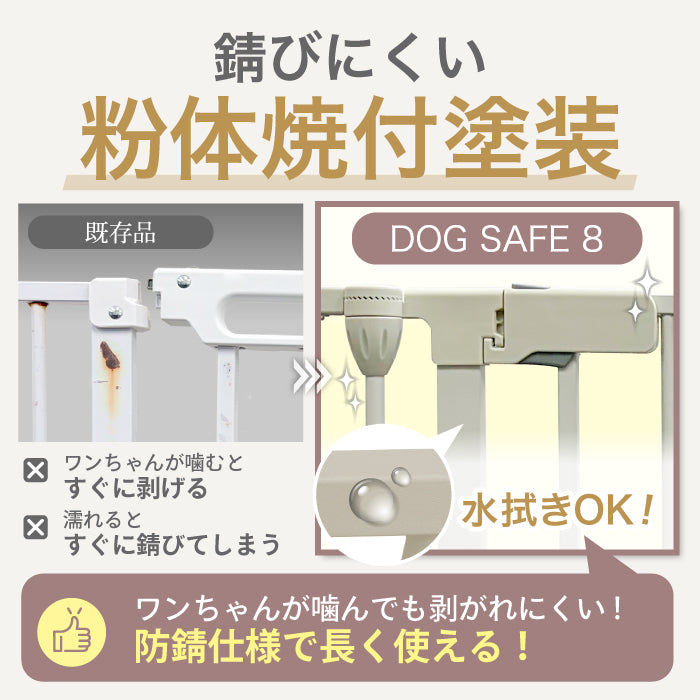 ペットケージ ペットサークル 【徹底対策版】 DOGSAFE8 パネル8枚セット【2年保証！】