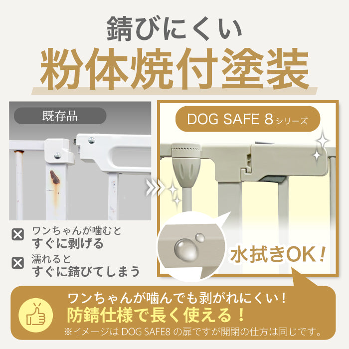 ペットケージ ペットサークル 【脱走できない大改良】 DOGSAFE8 NE ごくせま パネル8枚セット【2年保証！】