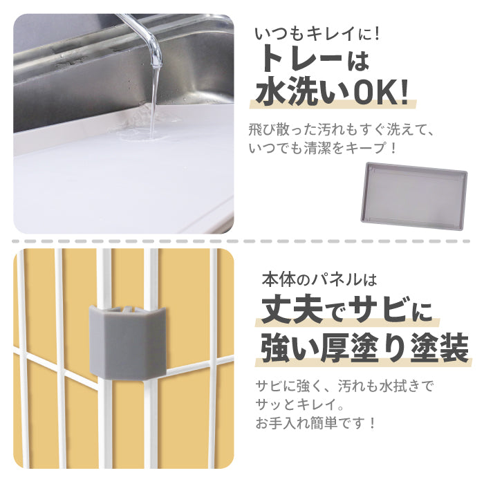 正規品【業務用OK】 カーボンスチール製 ペットケージ 猫 犬 うさぎ ゲージ ケージ ブリーダー 店舗用 ペットショップ トリミングサロン ペットホテル 犬舎