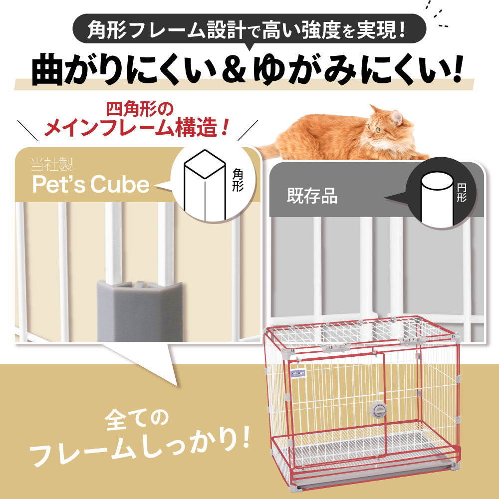 正規品【2or3個セット】【業務用OK】 カーボンスチール製 ペットケージ 猫 犬 うさぎ ゲージ ケージ ブリーダー 店舗用 ペットショップ トリミングサロン ペットホテル 犬舎